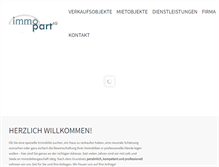 Tablet Screenshot of immopart.ch